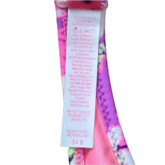 Victoria's Secret Push-up Floral Bikini Size Small 34B - Picture 8 of 12